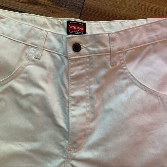 NWT WRANGLER Workwear Painters Pant Men's 34 x 34 White 112320238 Utility - Picture 3 of 11